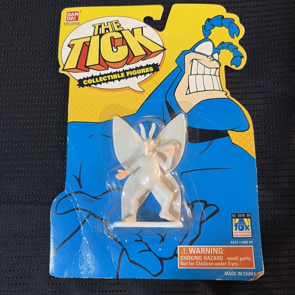 The Tick and Arthur Collectible Figures Fox Kids Network on Card Bandai 1994